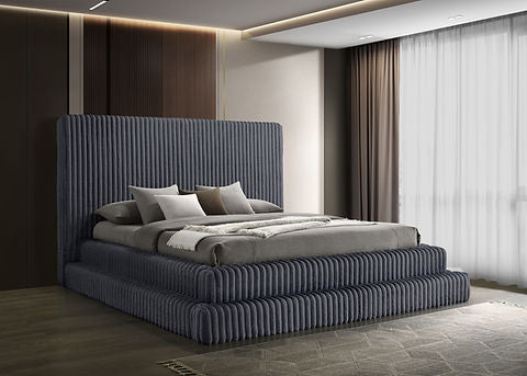 Micah King Bed (Grey)