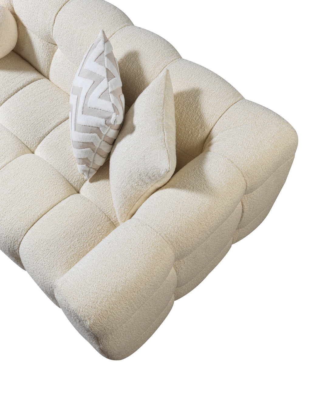 Ivy Ivory Boucle LAF 110" Sectional