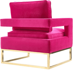 Avery Pink Velvet Chair