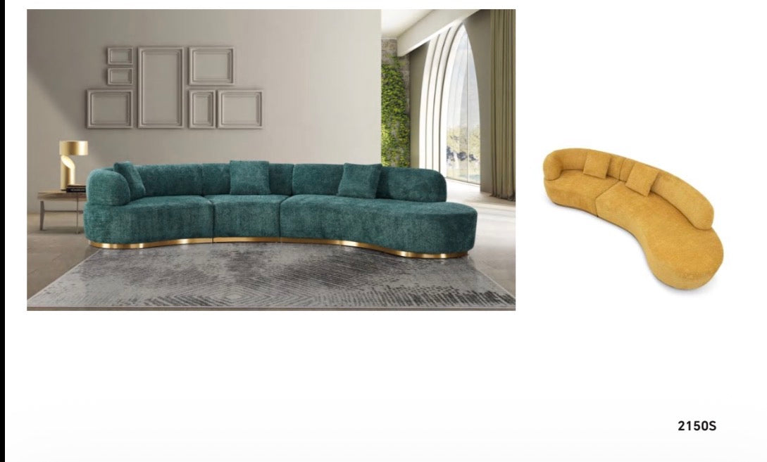 Lucy comfort Green sectional