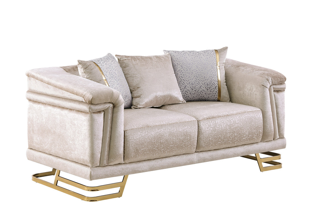 Amalfi Living room Set (Champagne)