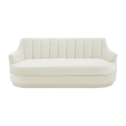 Peyton Cream Velvet Loveseat