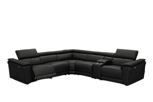 NEWYORK - BLACK LEATHER Power Reclining Sectional