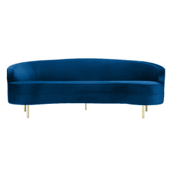 Baila Navy Velvet Sofa