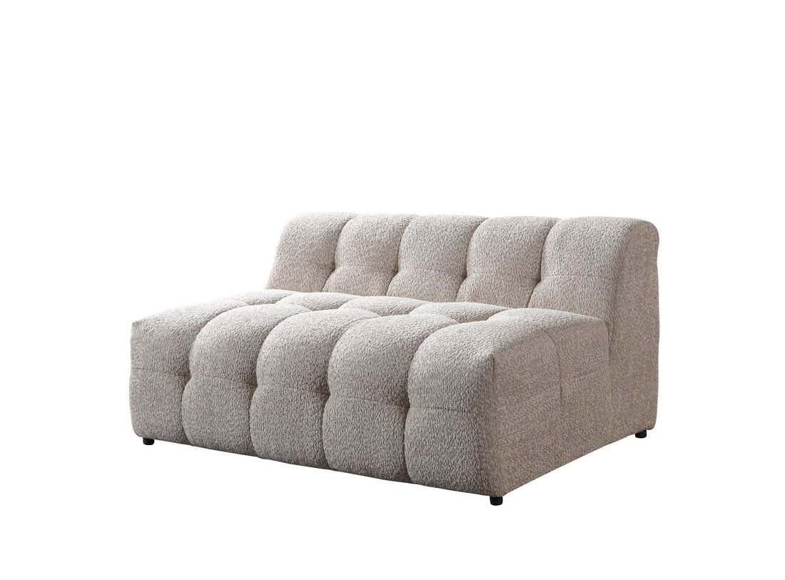 Ivy Sand Boucle Double Chaise 146" Sectional