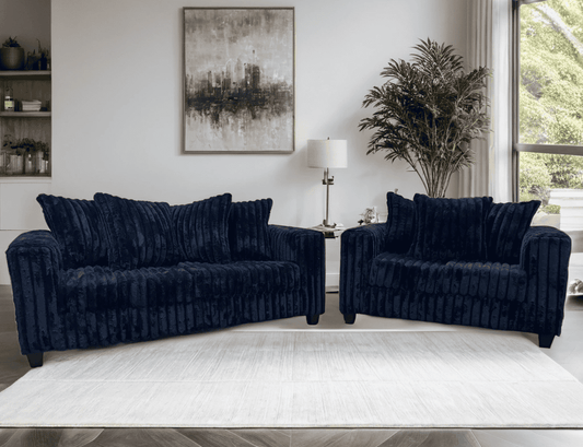 510 Navy - Sofa & Loveseat Set **NEW ARRIVAL**