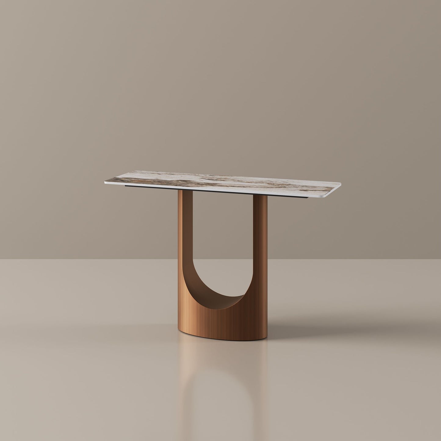 Hobart - 47" Modern Sintered Stone Console Table