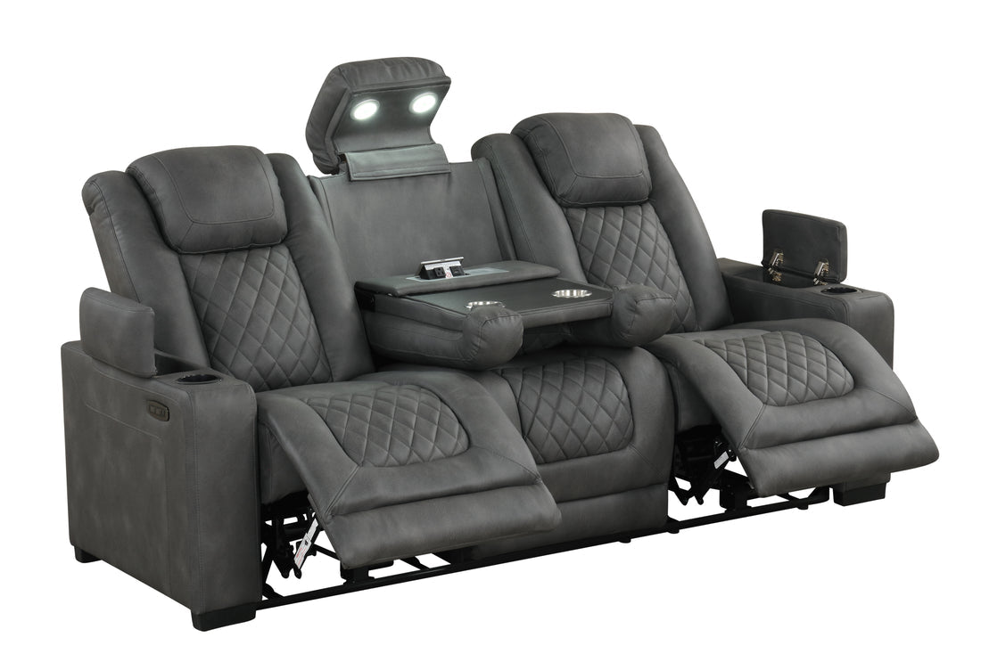 Rima 3pcs Power Reclining Set (Dark Grey)