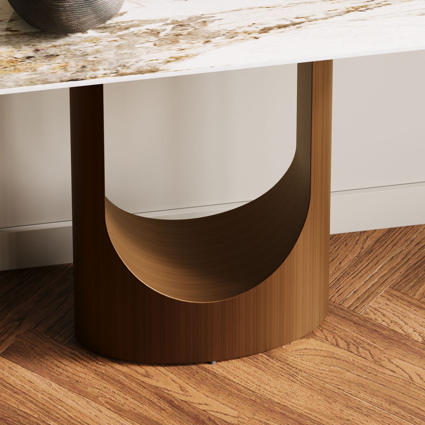 Hobart - 47" Modern Sintered Stone Console Table