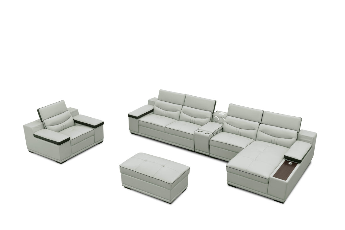 Arlet Sectional Sofa | Grey EV216