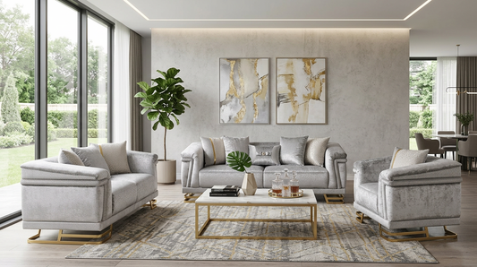 Amalfi Living room Set (Grey)