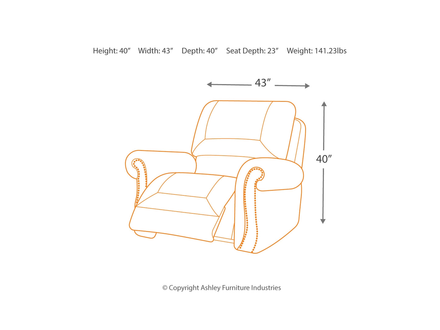 Larkinhurst Manual Rocker Recliner