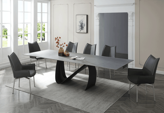 Extravaganza Grey Dining Room Set w/ Chair Choices