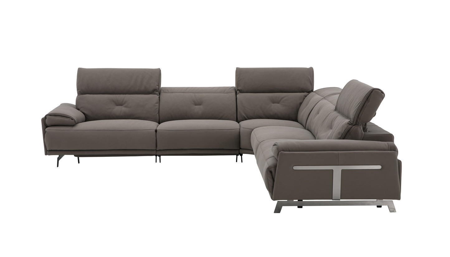 Dolce Vita Reclining Sectional in Brownie