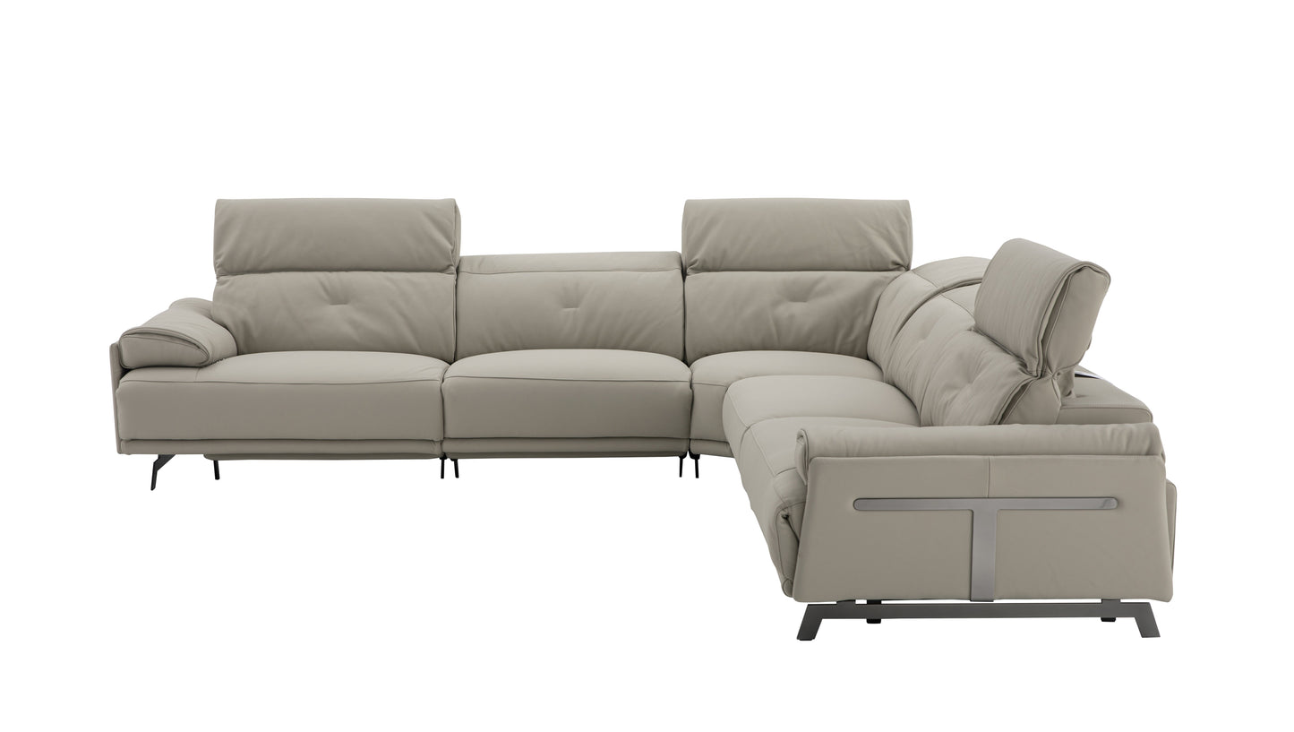 Dolce Vita Reclining Sectional in Milk Tea