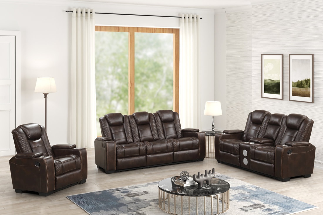 STEFANO60 3PC Reclining Set Espresso