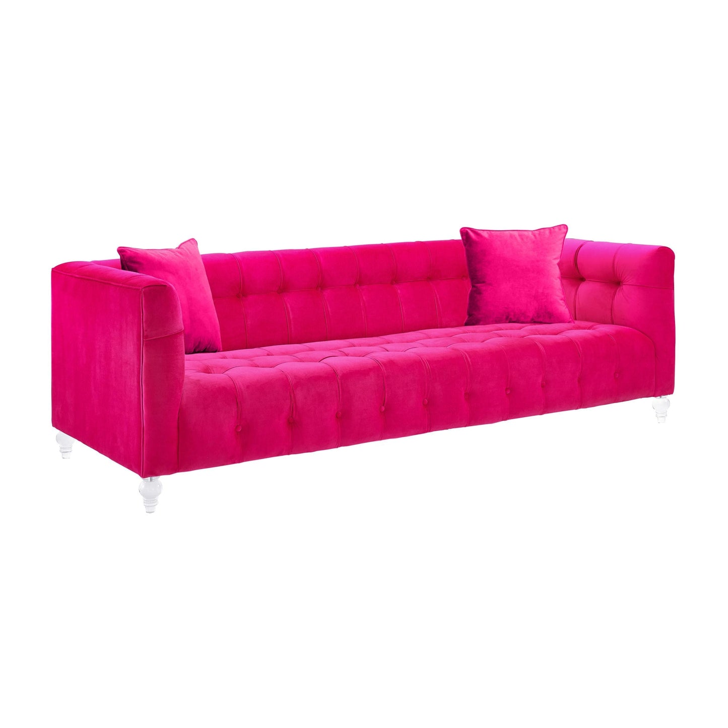 Bea Hot
Pink Velvet Sofa