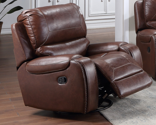 KE800 Keily Brown Swivel Glider Recliner