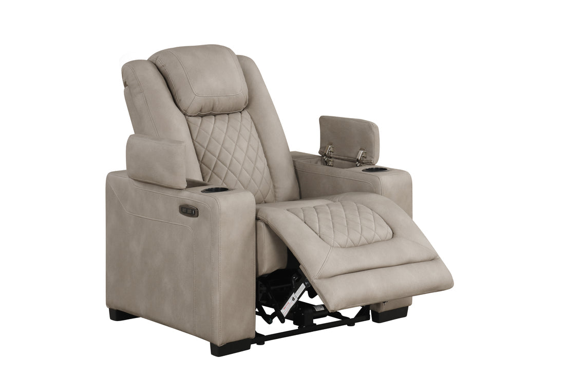 Rima 3pcs Power Reclining Set (Light Grey)