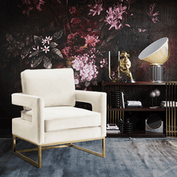 Avery Cream Velvet Chair