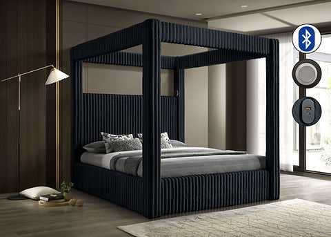 Atlam King Bed (Black)
