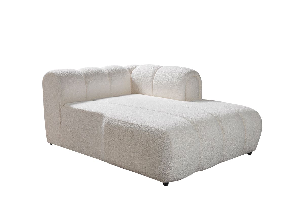 Lis Ivory Boucle RAF 115" Sectional