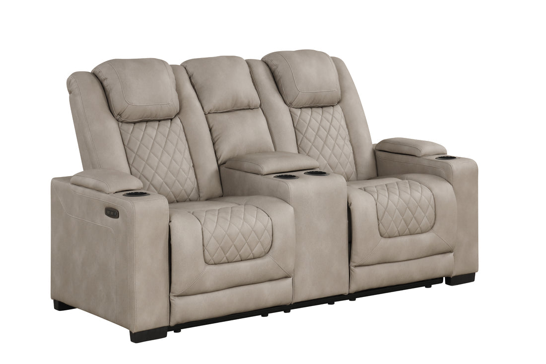 Rima 3pcs Power Reclining Set (Light Grey)