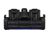 STEFANO20 3PC Reclining Set Black