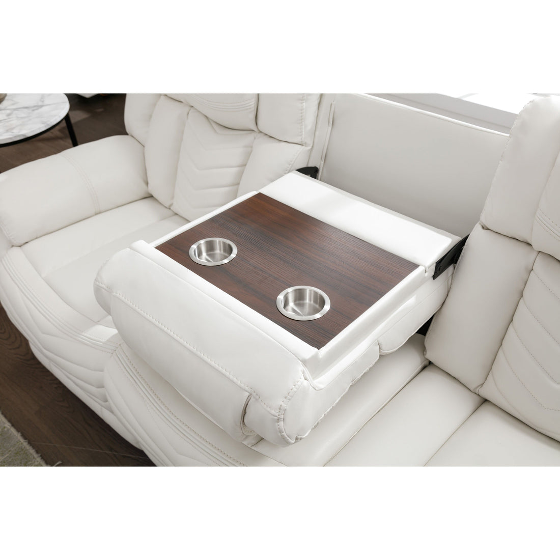 Lucky 3Pcs Reclining Set, LED, Bluetooth, Speakers White
