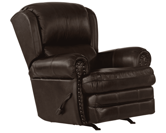 5241 Nailhead Italian Leather Recliner