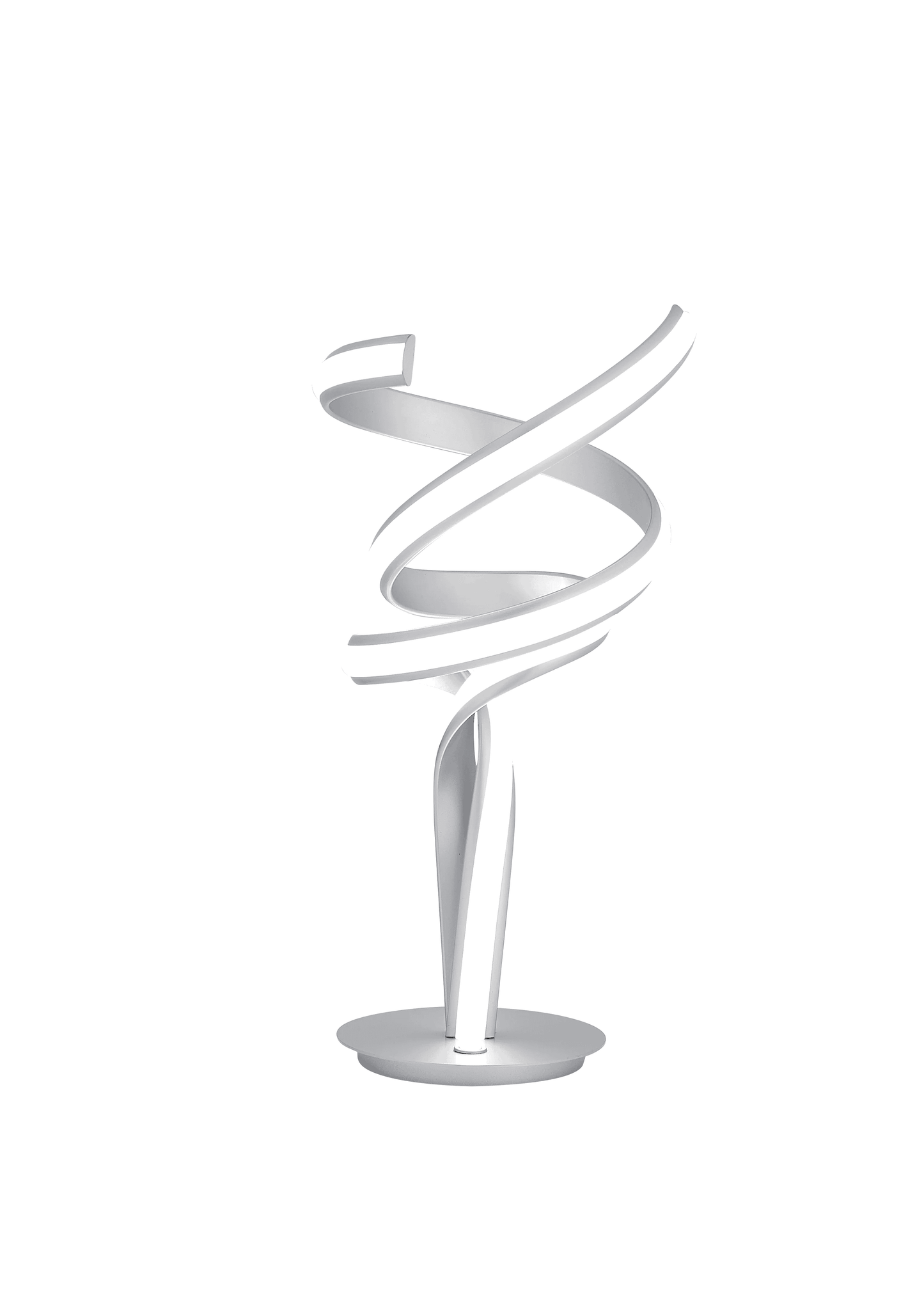 MUNICH SILVER TABLE LAMP // LED STRIP & TOUCH DIMMER