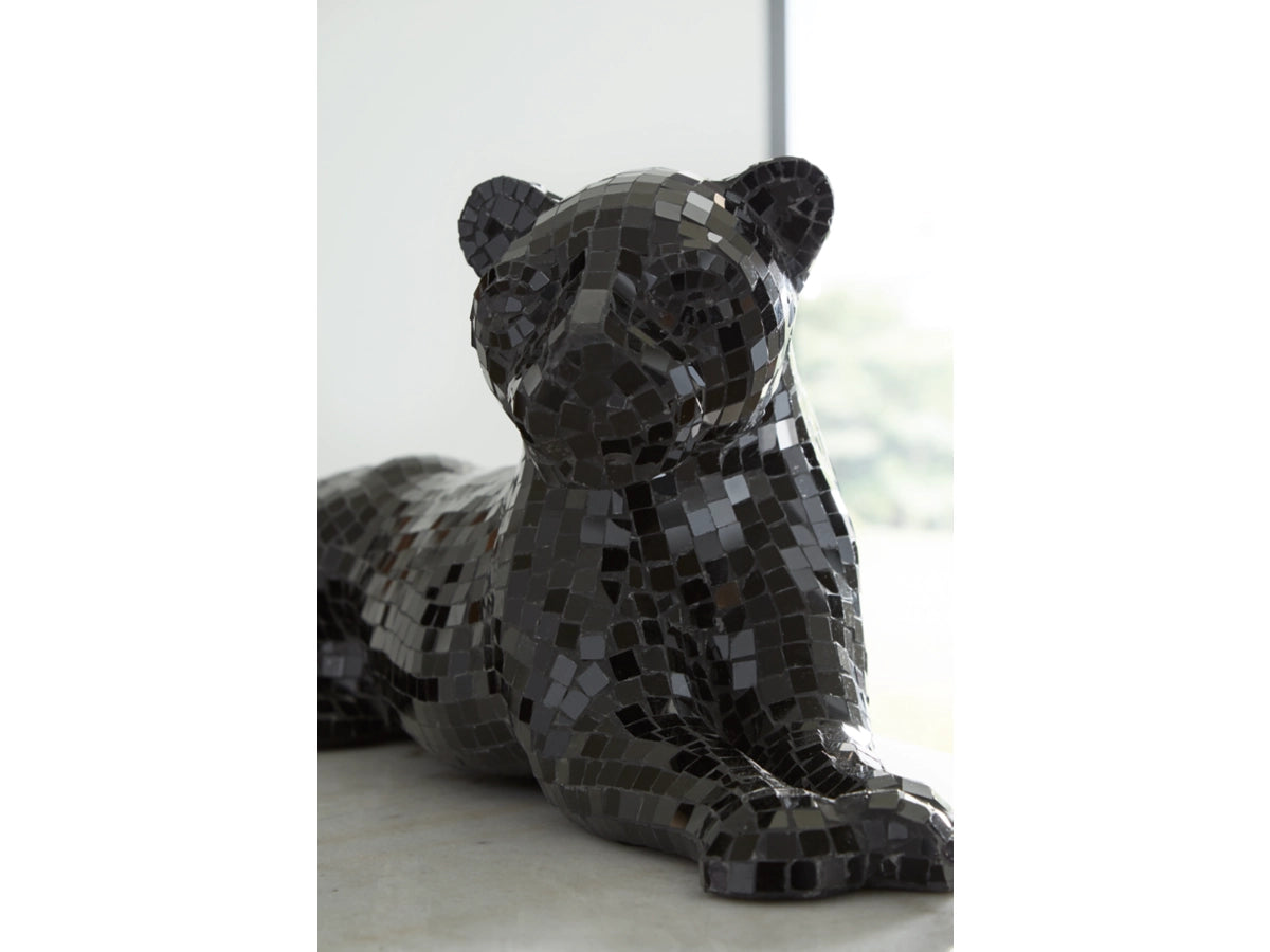 Leopard Panther Sculpture Black