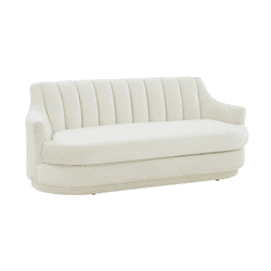 Peyton Cream Velvet Loveseat