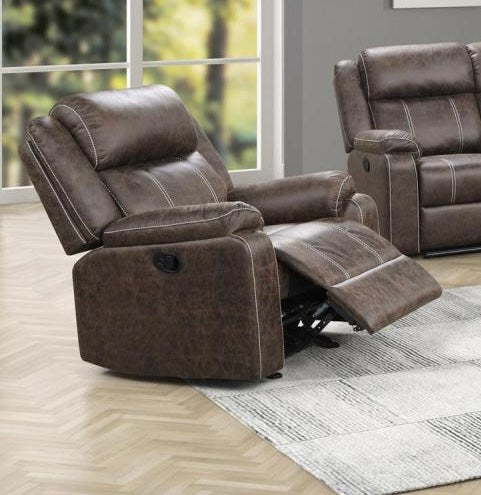 Lucca – Glider Recliner – Brown