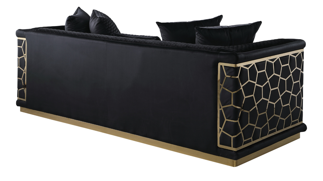 Stella Living Room Set (Black)