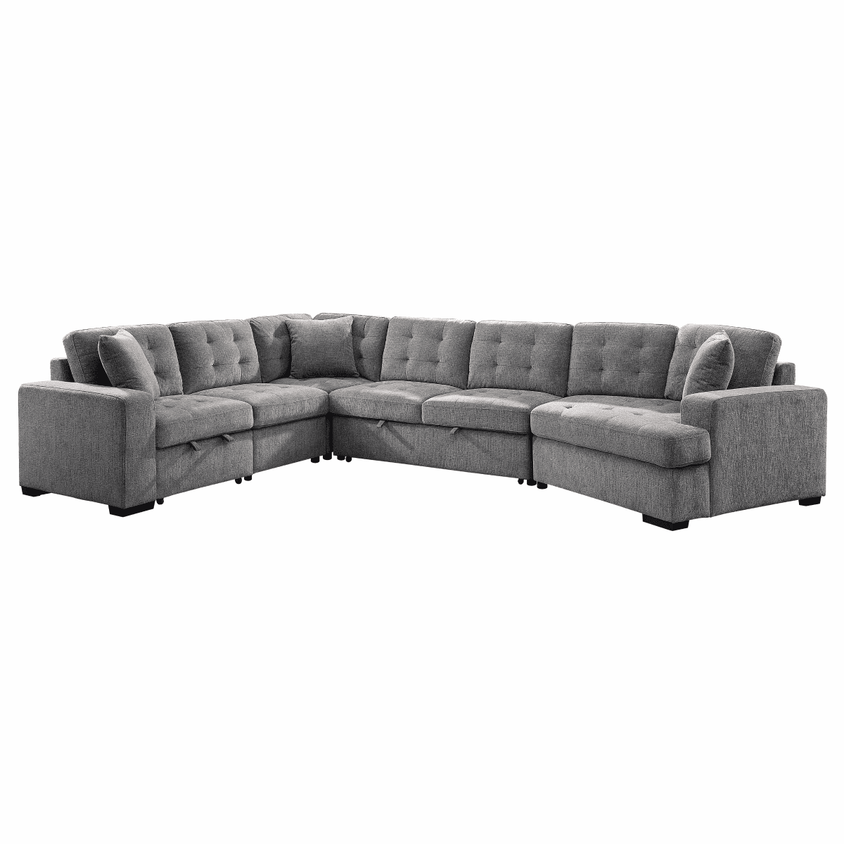 Logansport 4-Piece Sectional with Pull-out Bed and Pull-out Ottoman