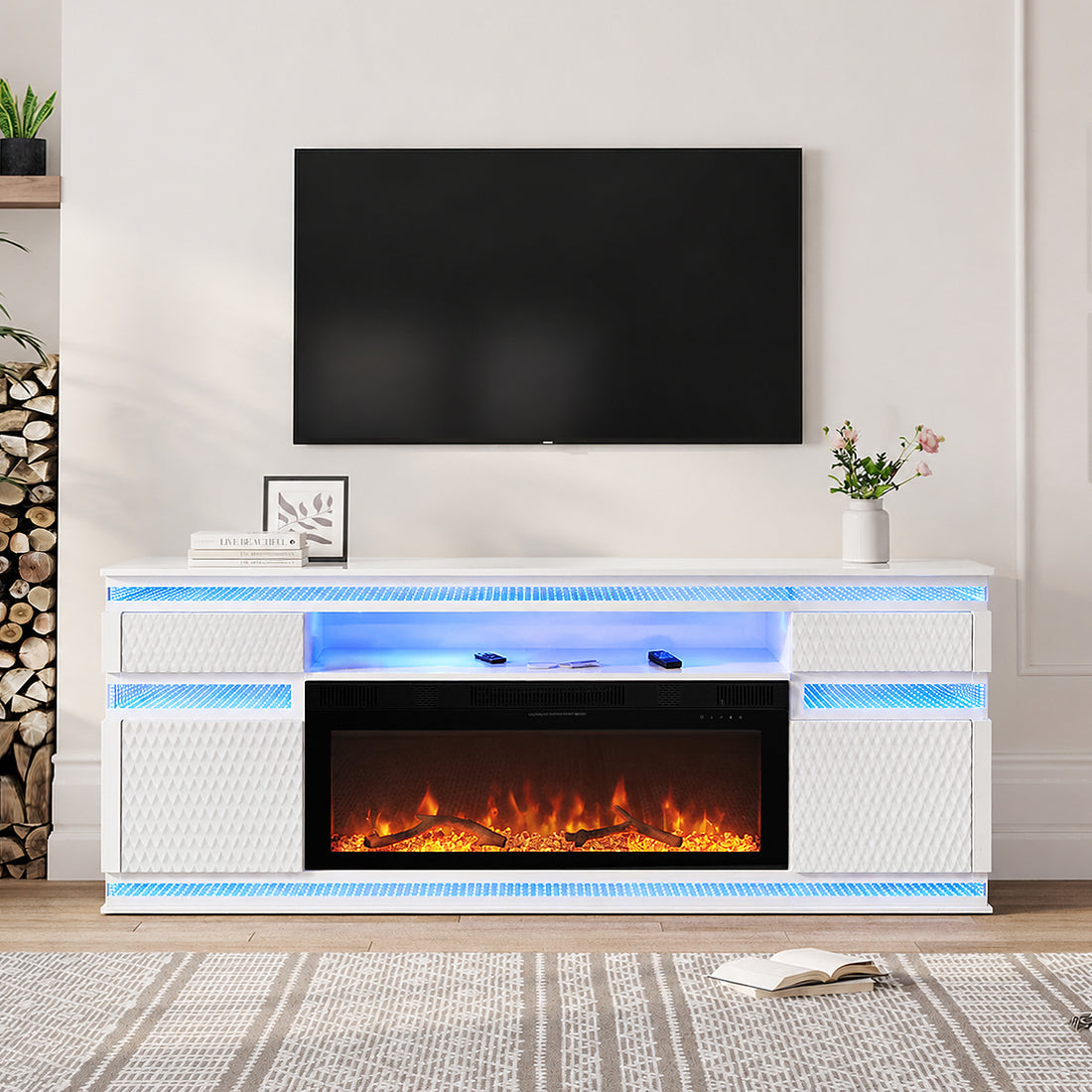 A-Wo36 TV Stand Media console white