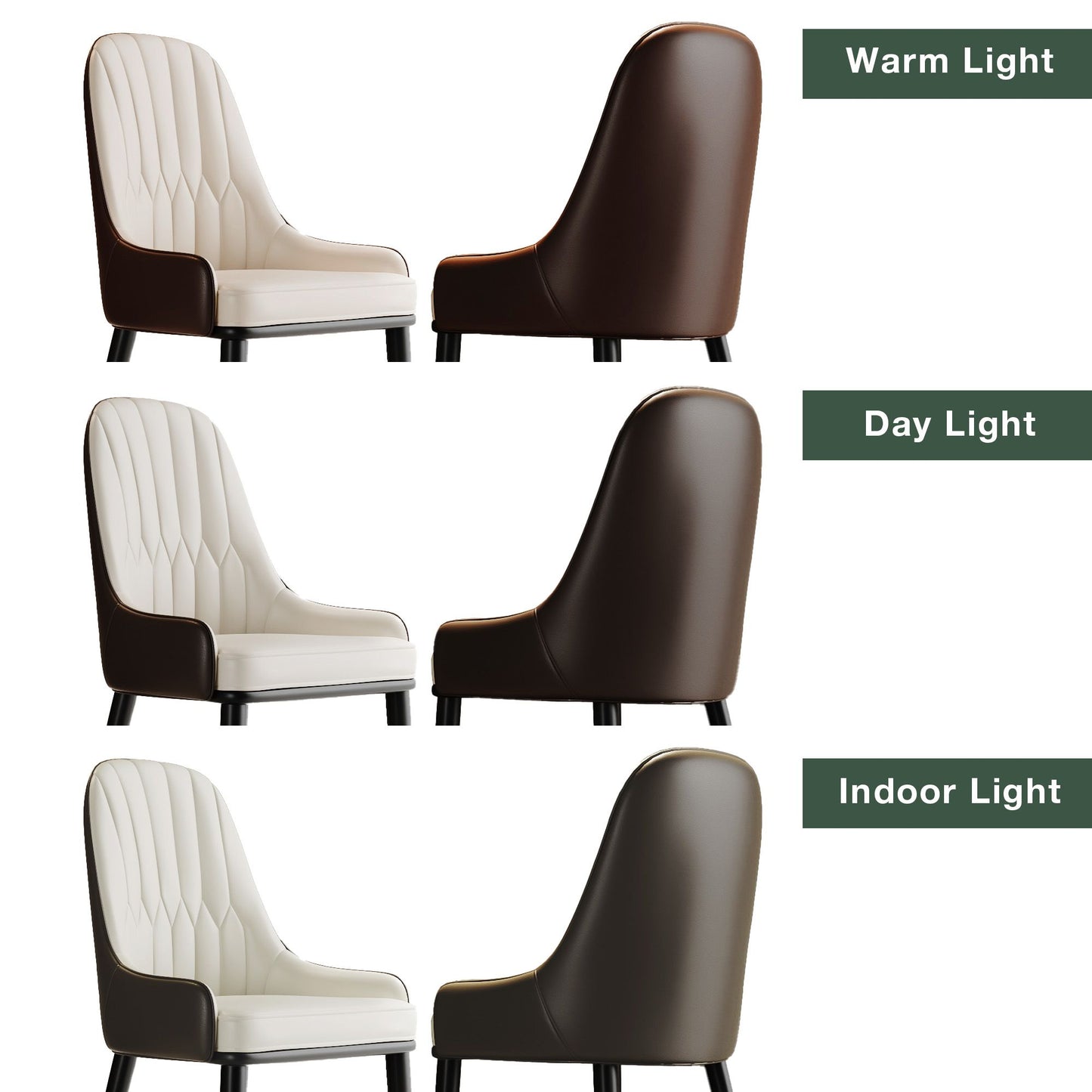 79" Modern Dining Table Set with 6 chairs