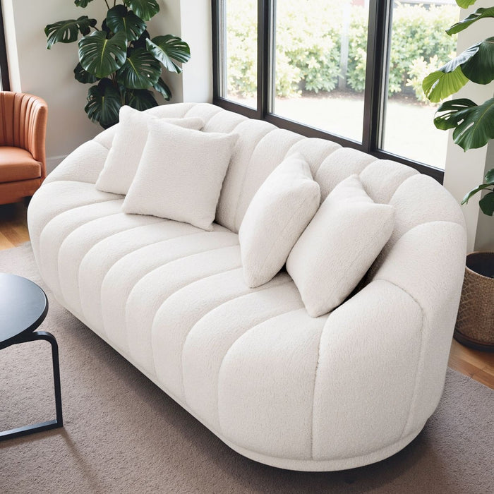 Fairfield Cream Boucle Sofa-CLEARANCE