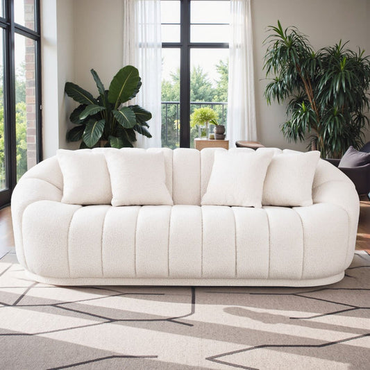 Fairfield Cream Boucle Sofa-CLEARANCE