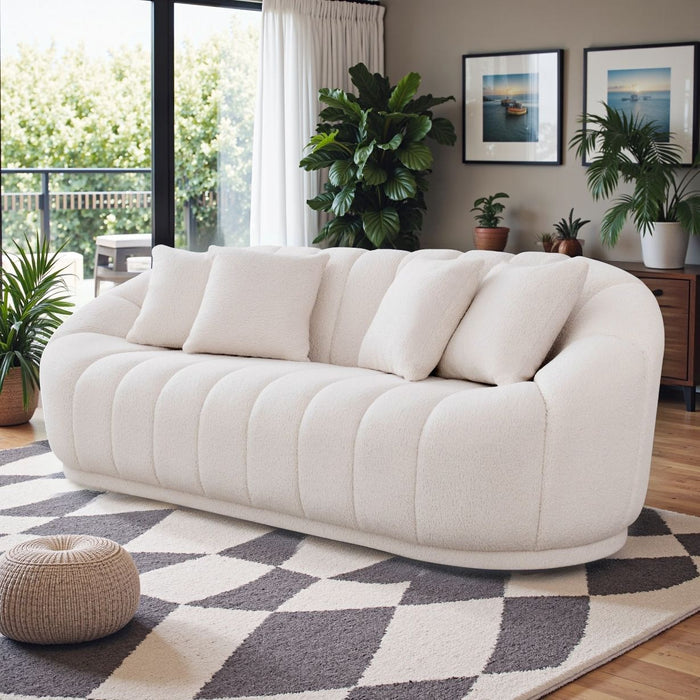 Fairfield Cream Boucle Sofa-CLEARANCE