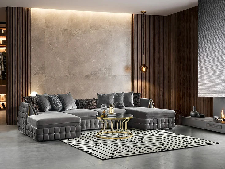 Sicilya Sectional (Gray)