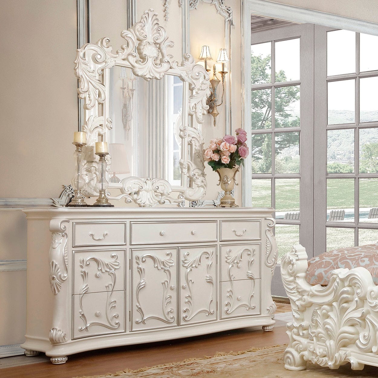 HD-8008 - 5PC BEDROOM SET IVORY