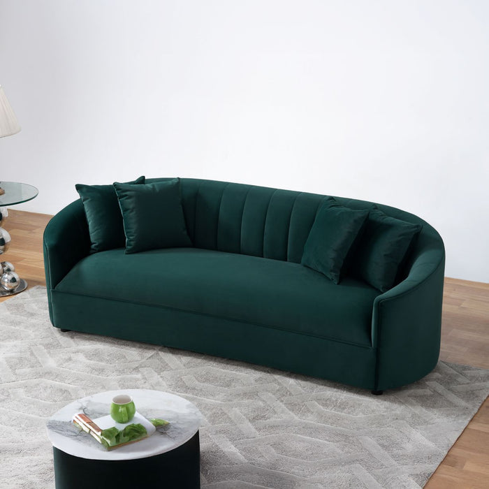 Kyle Green Velvet Sofa