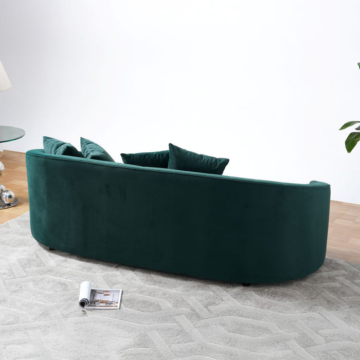 Kyle Green Velvet Sofa