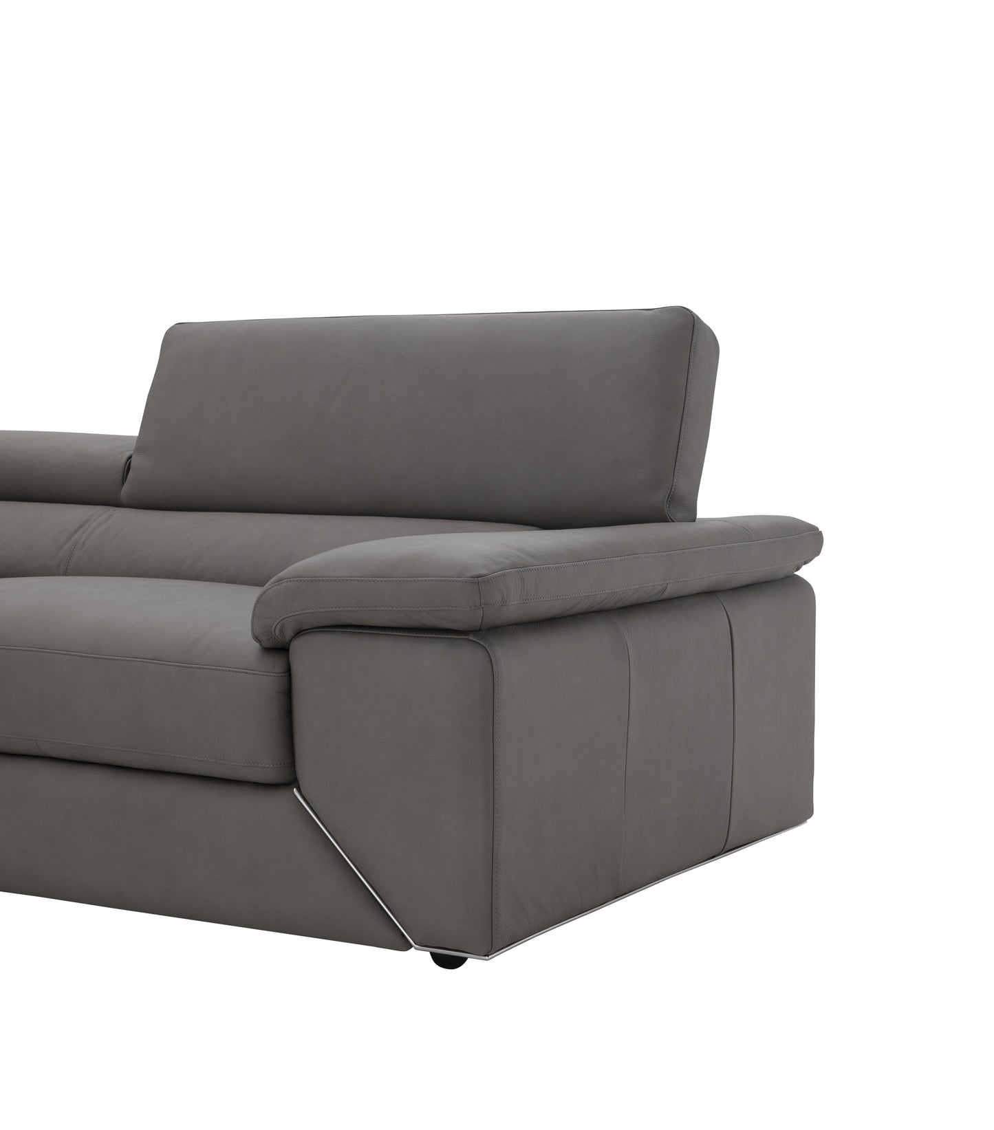 Kobe Premium Leather Sectional in Truffle