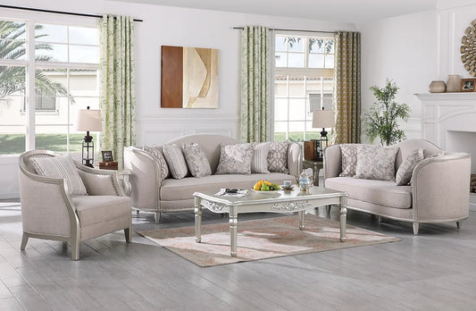 BELLISIMO LIGHT GREY SOFA SET