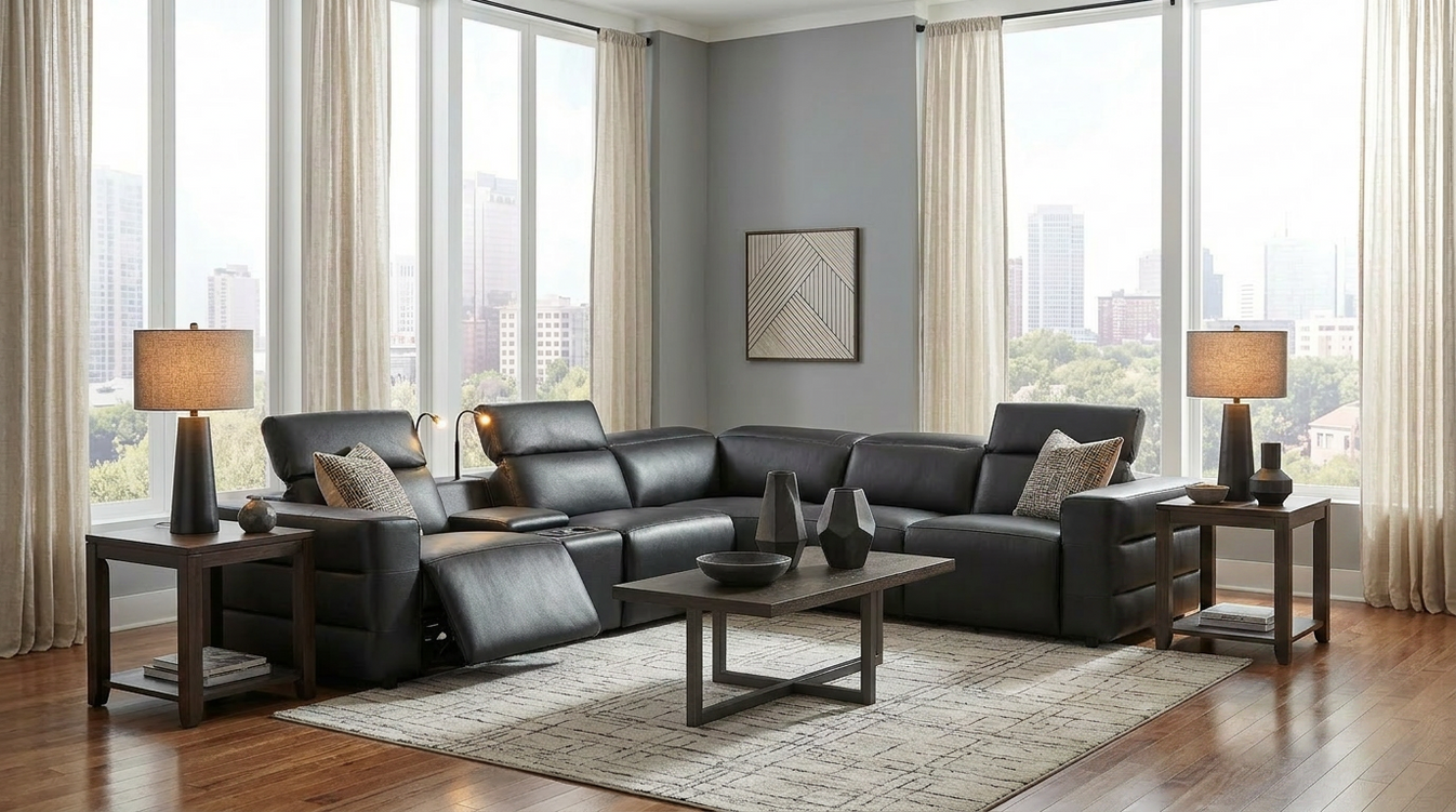 Holly Sectional Black