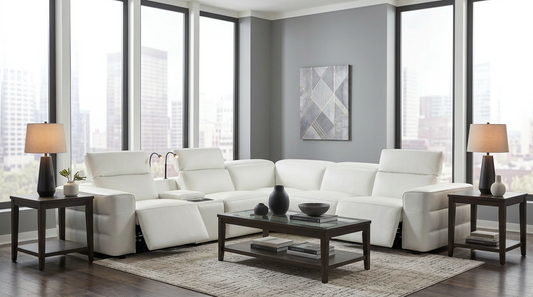 Holly Sectional White
