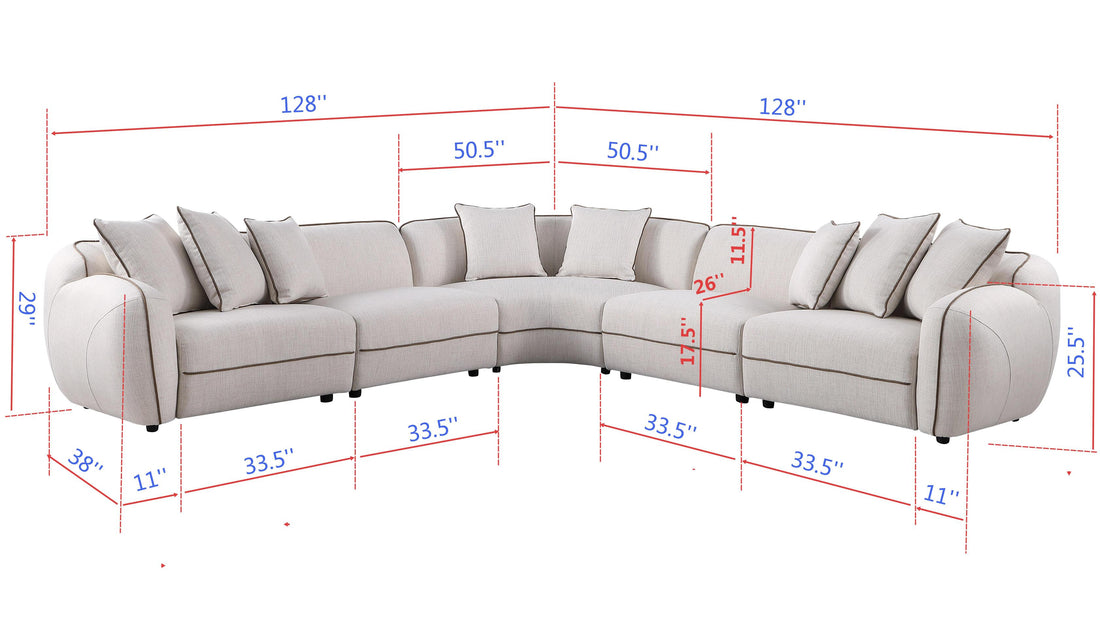 Gaby Sectional Beige